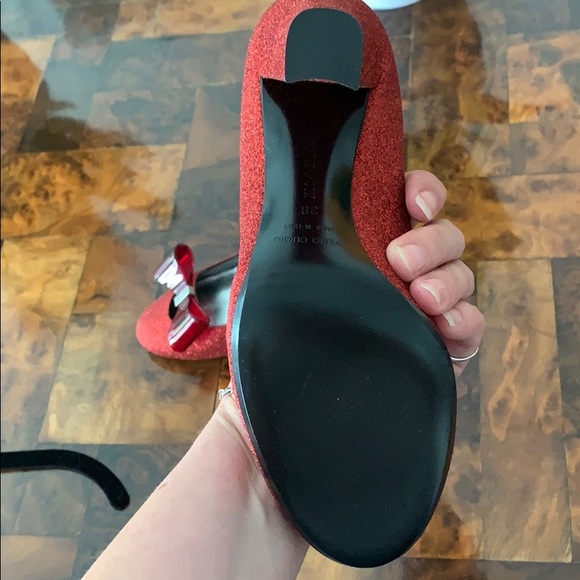 Never worn Patrick Cox sparkly ruby pumps sz 38 - Picture 3 of 4